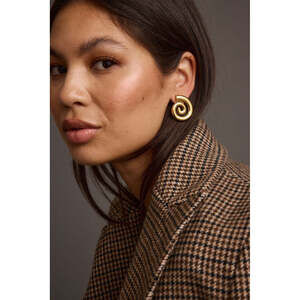 12th Tribe Celine Gold Spiral Earrings Size O/SO/S